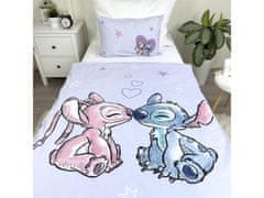 Disney Disney Angel in Stitch Posteljni set z zadrgo, otroški, bombažna posteljnina 100x135 cm, Oeko-Tex