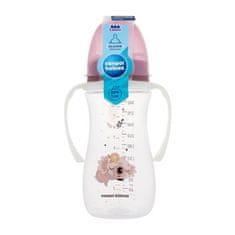 Canpol babies Sleepy Koala Easy Start Anti-Colic Bottle Pink 12m+ antikolična otroška steklenička z svetlečimi ročaji 300 ml