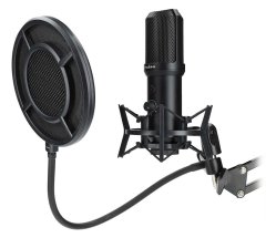 Nedis igralni mikrofon GSMIC410BK/ prenosni računalnik/ namizni računalnik/ stikalo/ POP filter/ USB-A/ črn