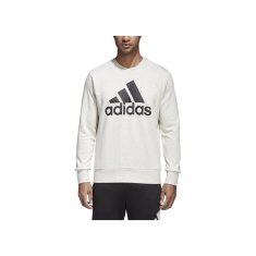 Adidas Športni pulover bela 188 - 193 cm/XXL Ess Big Logo Crew