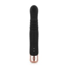 Rosy Gold Rabbit vibrator s funkcijo potiskanja Rosy Gold, črn