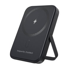 Choetech Choetech B742 5000mAh 20W PD magnetna powerbanka z zibelko (črna)