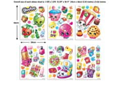 Walltastic WALLTASTIC Veľké samolepky na stenu SHOPKINS 86ks