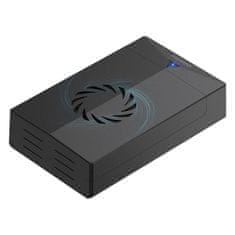 slomart FIDECO P3U ohišje za HDD/SSD (USB 3.0, SATA 2,5"/3,5", ventilator)