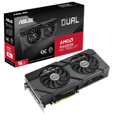 ASUS Dual Radeon RX 7800 XT OC Edition grafična kartica, 16GB GDDR6 (90YV0JJ1-M0NA00)