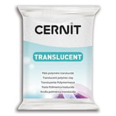 Cernit TRANSLUCENT 56g bele bleščice