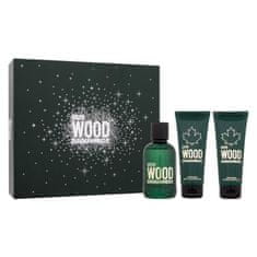 Dsquared² Green Wood Set toaletna voda 100 ml + gel za prhanje 100 ml + balzam po britju 100 ml za moške