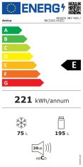 Amica EKGCS 387 920 vgradni kombinirani hladilnik