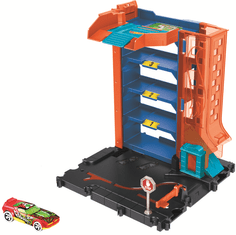 Hot Wheels City parkirišče v središču mesta (Downtown car park) igralni set