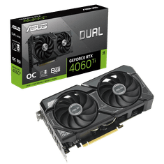 ASUS Dual GeForce RTX 4060 Ti SSD OC grafična kartica, 8 GB GDDR6 (90YV0JS0-M0NA00)