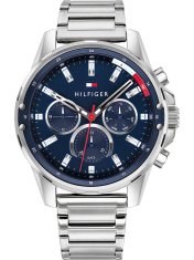 Tommy Hilfiger Moške analogne ure Beleldis srebrna Universal