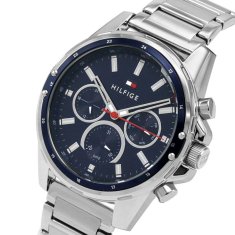 Tommy Hilfiger Moške analogne ure Beleldis srebrna Universal