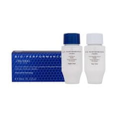 Shiseido Bio-Performance Skin Filler Serums Set dnevni serum za obraz Bio-Performance Full Expansion Serum 30 ml polnilo + nočni serum za obraz Bio-Performance Infill Serum 30 ml polnilo za ženske