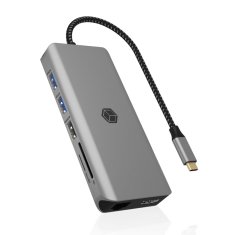 IcyBox IB-DK4061-CPD 12v1 USB Type-C priklopna postaja za prenosnike s Power Delivery do 100W