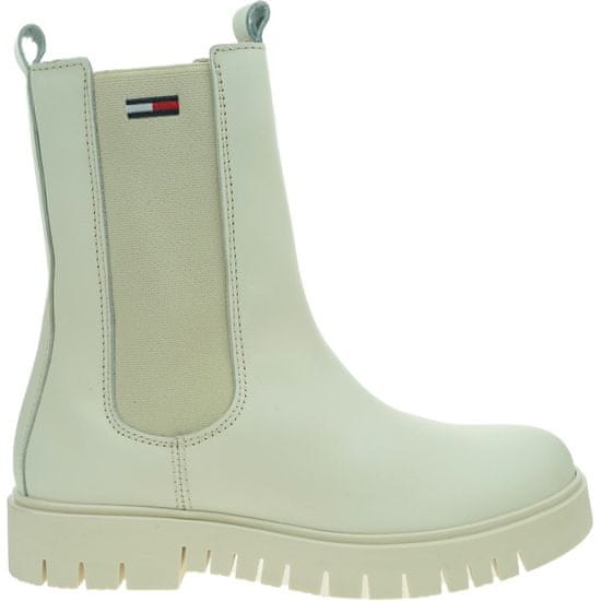 Tommy Hilfiger Škornji elegantni čevlji bela 41 EU Tommy Jeans Long Chelsea Boot