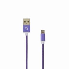 S-box 1.5m microUSB kabel vijolični USB-10315U