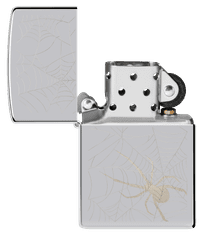 Zippo vžigalnik 48767 Spider Web High Polish Chrome