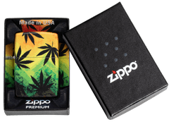 Zippo vžigalnik 49806 Rasta Cannabis