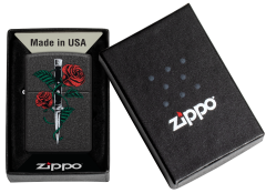 Zippo vžigalnik 49778 Rose Dagger Tattoo