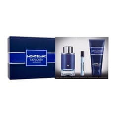 Mont Blanc Explorer Ultra Blue Set parfumska voda 100 ml + parfumska voda 7,5 ml + gel za prhanje 100 ml za moške