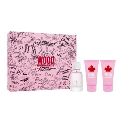 Dsquared² Wood Set toaletna voda 50 ml + losjon za telo 50 ml + gel za prhanje 50 ml za ženske