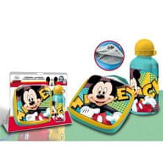 KIDS LICENSING Termo torba / škatla za prigrizke + steklenička ALU 400ml MICKEY MOUSE