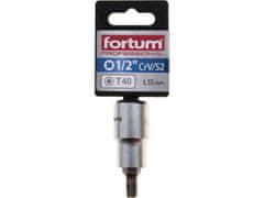 Fortum Vtična glava 1/2" TORX konica, T40, L 55mm