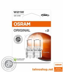 Osram ŽARNICA W21W 7505-2BL ORIGINAL 21W 12V W3X16d 2BL