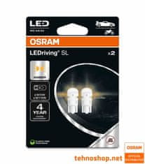 Osram ŽARNICA LED W5W LEDriving SL 12V 0,5W 2827DYP-2BL W2.1x9.5d 2BL