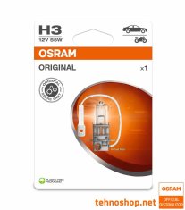 Osram ŽARNICA HALOGEN H3 64151-1BL ORIGINAL 55W 12V PK22s 1BL