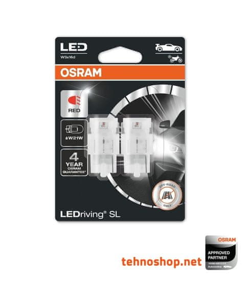 Osram ŽARNICA LED W21W LEDriving SL 12V 1,4W 7505DRP-02B W3x16d BLI2