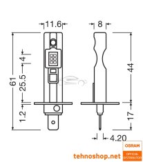 Osram LED ŽARNICE H1 LEDriving HL EASY 64150DWESY-2HB 12V P14.5s 2HB