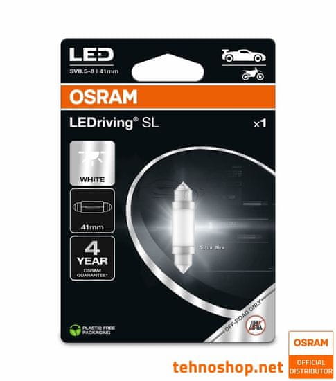 Osram ŽARNICA LED C5W (41 mm) LEDriving SL 12V 0,6W 6413DWP-1BL SV8.5-8 1BL