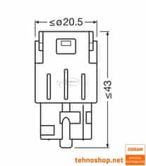 Osram ŽARNICA LED WY21W LEDriving SL 12V 1,3W 7504DYP-2BL WX3x16d 2BL