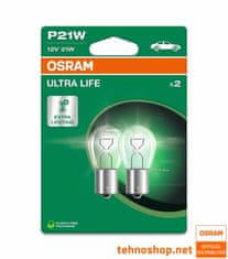 Osram ŽARNICA P21W 7506ULT-2BL ULTRALIFE 21W 12V BA15s 2BL