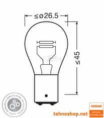 Osram ŽARNICA P21/5W 7528-2BL ORIGINAL 12V BAY15d 2BL