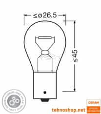 Osram ŽARNICA P21W 7506-2BL ORIGINAL 12V BA15s 2BL