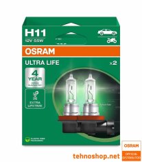 Osram ŽARNICA HALOGEN H11 64211ULT-2HB ULTRALIFE 55W 12V PGJ19-2 2HB