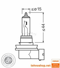 Osram ŽARNICA HALOGEN H11 64211-1BL ORIGINAL 55W 12V PGJ19-2 1BL