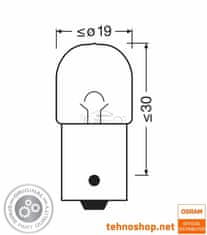 Osram ŽARNICA R10W 5008-2BL ORIGINAL 12V BA15s 2BL