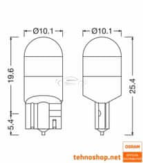 Osram LED ŽARNICA LEDriving SLT W5W 2845DWP-02B 1W 24V W2.1X9.5d 02B