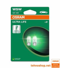 Osram ŽARNICA W5W 2825ULT-2BL ULTRALIFE 12V W2.1X9.5d 2BL