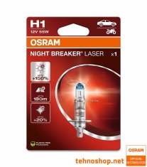 Osram ŽARNICA HALOGEN H1 64150NL-1BL NIGHT BREAKER LASER 55W P14.5s 1BL