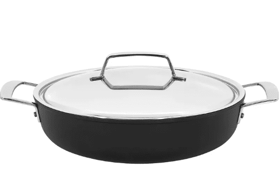 Demeyere Non-stick ponev DEMEYERE ALU PRO 5, 28 cm, s titansko prevleko, primerna za vse vrste kuhališč, z vključenim pokrovom