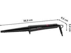 Rowenta ROWENTA CF 324LF0 Curling Iron s keramično prevleko, nastavljiva temperatura, 16-25 mm, 41 W, črna