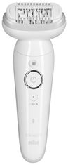 Braun Braun Silk-épil 9 9-341 epilator z 40 pincetami, bel, brezžični, mokro in suho, z LED lučko