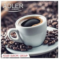 Adler Polavtomatski kavni aparat Adler AD 4404cr, prostornina 1,6 L, 850 W, za espresso, cappuccino in latte