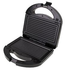 Adler Sandwichmaker Mesko MS 3045, 1000 W, črni, z non-stick prevleko, enostavno čiščenje, vključuje plošče za žar in vaflje