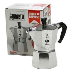 BIALETTI Bialetti Moka Express Moka aparat 0.23 L iz aluminija - 4 skodelice, brez posode za pranje v pomivalnem stroju