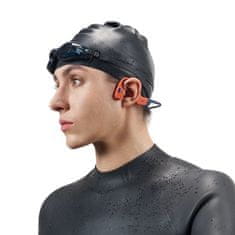 SHOKZ SHOKZ OpenSwim Pro brezžične slušalke za šport, vodoodporne, neck-band, črne in rdeče, s tehnologijo kostne kondukcije